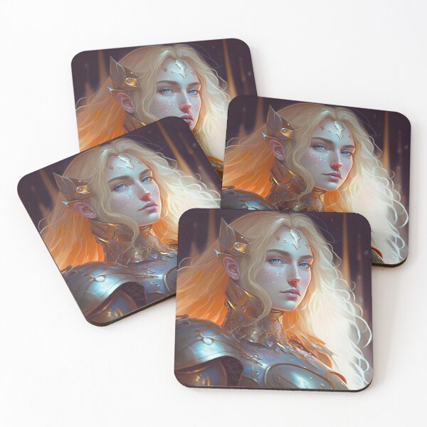 Item preview, Blond Knight A Digital Portrait designed and sold by oanaunciuleanu.