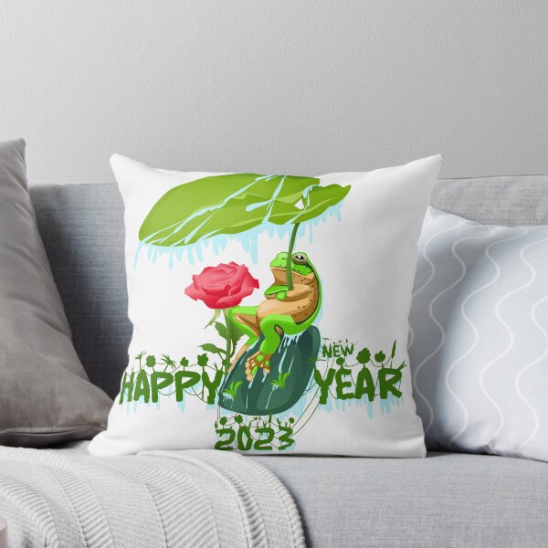 Item preview, happy new year 2023 frog illustration designed and sold by AmsaOza.