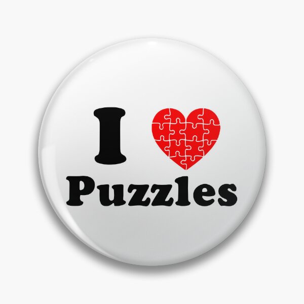 Item preview, Funny Puzzle Lover Gift I Heart Puzzles designed and sold by kmcollectible.