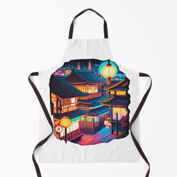Item preview, Japan Traditional Neon Cityscape Art designed and sold by peachycrossing.