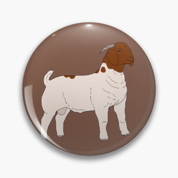 Item preview, Boer Goats Pattern Brown designed and sold by Ashley Gagnon.