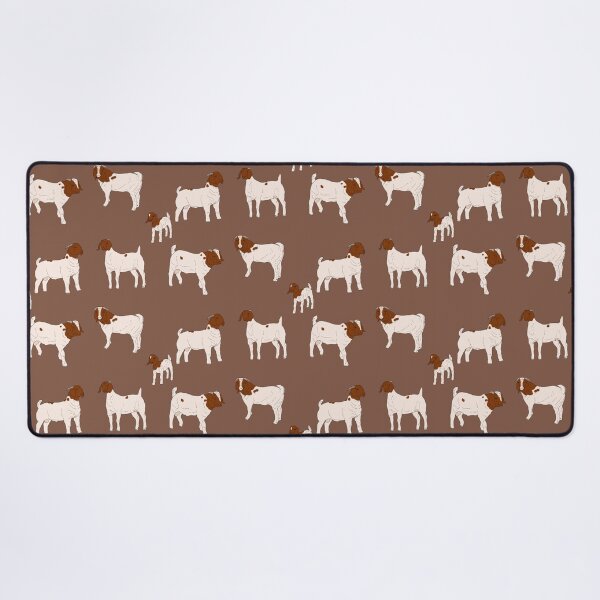 Item preview, Boer Goats Pattern Brown designed and sold by Ashley Gagnon.