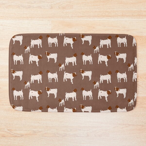 Item preview, Boer Goats Pattern Brown designed and sold by Ashley Gagnon.