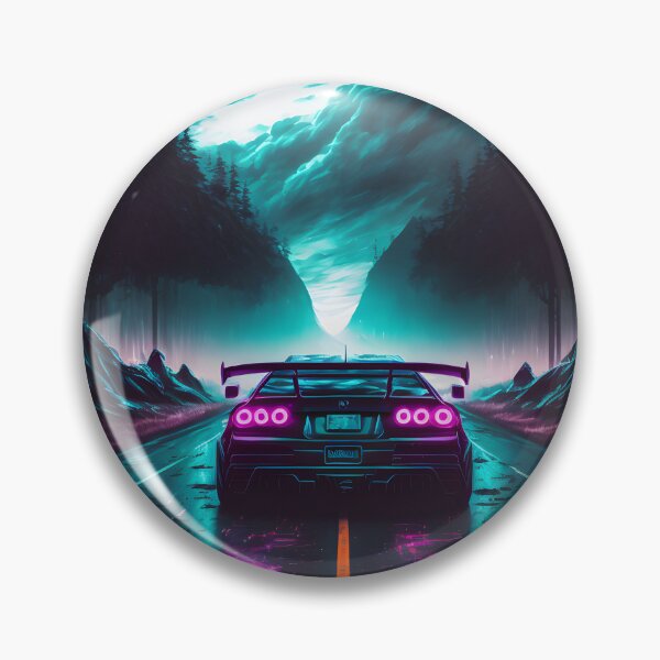 Item preview, Synthwave Car in the Forest designed and sold by NewLevelClo.