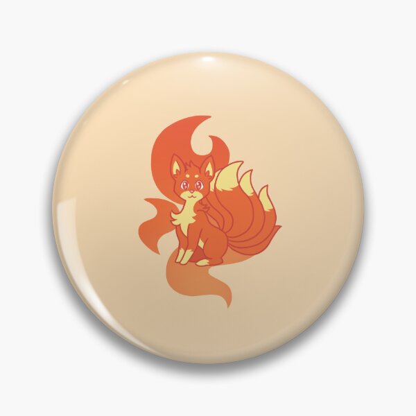 Item preview, Orange flame fox yokai designed and sold by darkfroststar.