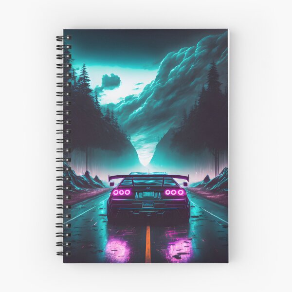 Item preview, Synthwave Car in the Forest designed and sold by NewLevelClo.