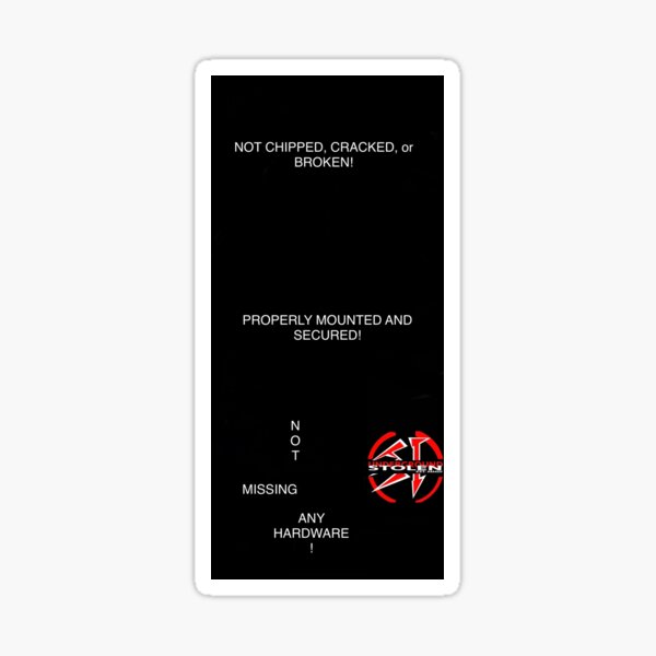 TLO PRE-XES INSPECTION Sticker