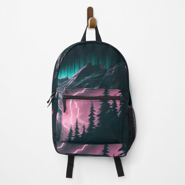 Item preview, Synthwave Car in the Forest in a Storm designed and sold by NewLevelClo.