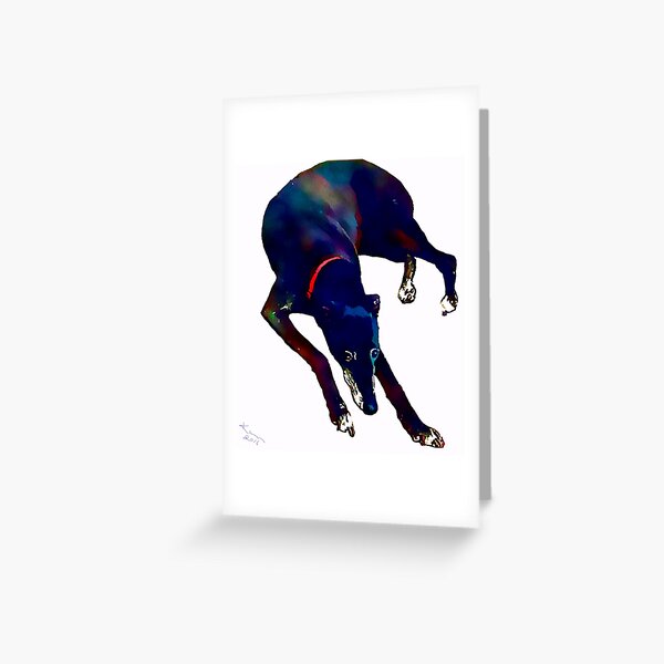 Aperçu de l'œuvre Art des lévriers créée et vendue par Karen Harding Art and Illustration .