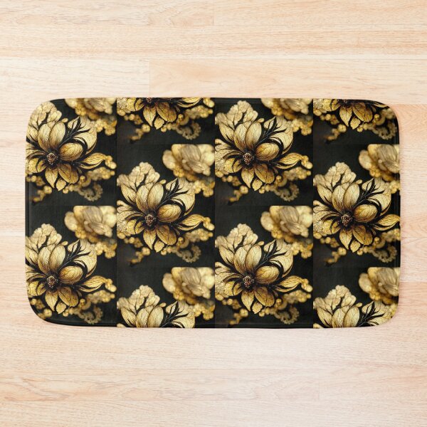 Item preview, Elegant Baroque Black & Gold Florals designed and sold by Ealaionta Design.