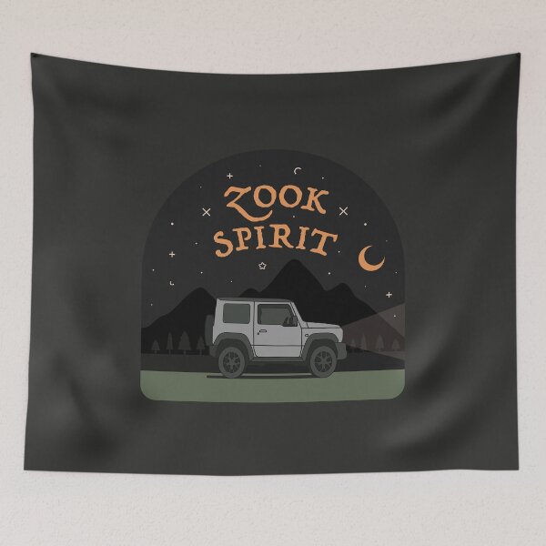 Item preview, Zook Spirit | Silky Silver Suzuki Jimny Mountain Night Adventure designed and sold by stoicjimny.
