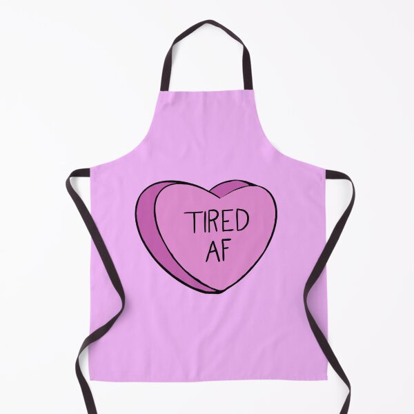 Item preview, Tired AF Pink Candy Heart designed and sold by royaldesigns28.