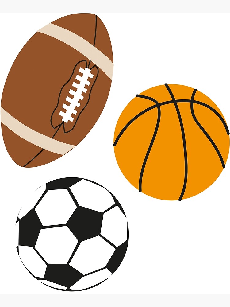 Football basketball soccer balls
