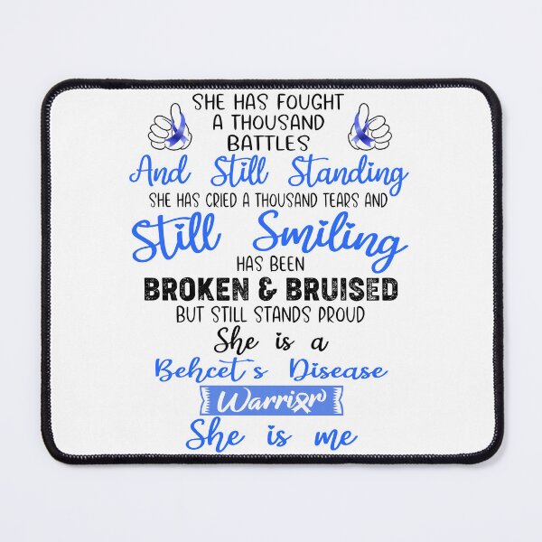 Item preview, Behcet's Disease Warrior SHE IS ME - Support Behcet's Disease Fighter Gifts designed and sold by Berriosly.