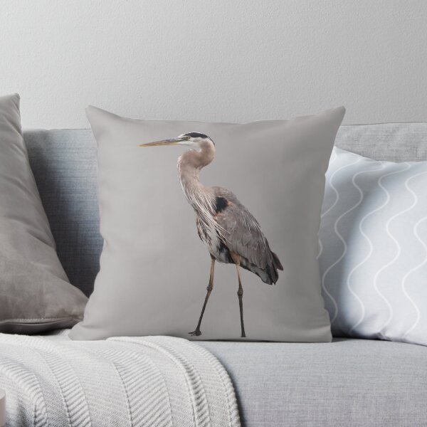 Blue heron outlet pillow