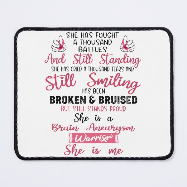 Item preview, Brain Aneurysm Warrior SHE IS ME - Support Brain Aneurysm Fighter Gifts designed and sold by Berriosly.