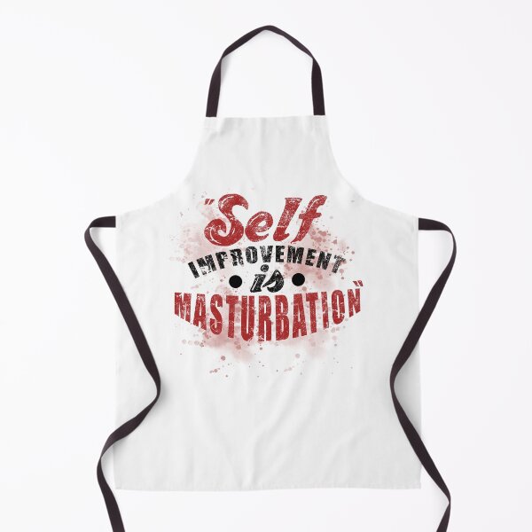 Item preview, Self improvement is masturbation. -Tyler Durden, Fight Club  designed and sold by Sticker Up.