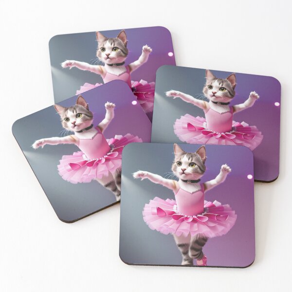 Item preview, The Ballerina Cat: A Tutu-clad Feline's Elegant Performance designed and sold by InkworksCA.