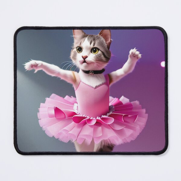Item preview, The Ballerina Cat: A Tutu-clad Feline's Elegant Performance designed and sold by InkworksCA.