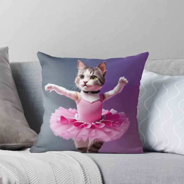 Item preview, The Ballerina Cat: A Tutu-clad Feline's Elegant Performance designed and sold by InkworksCA.