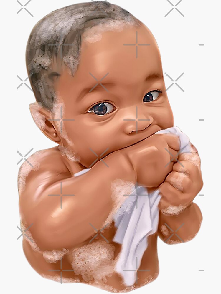 Thumbnail 3 of 3, Sticker, Digital Baby No Background designed and sold by wayneflint.