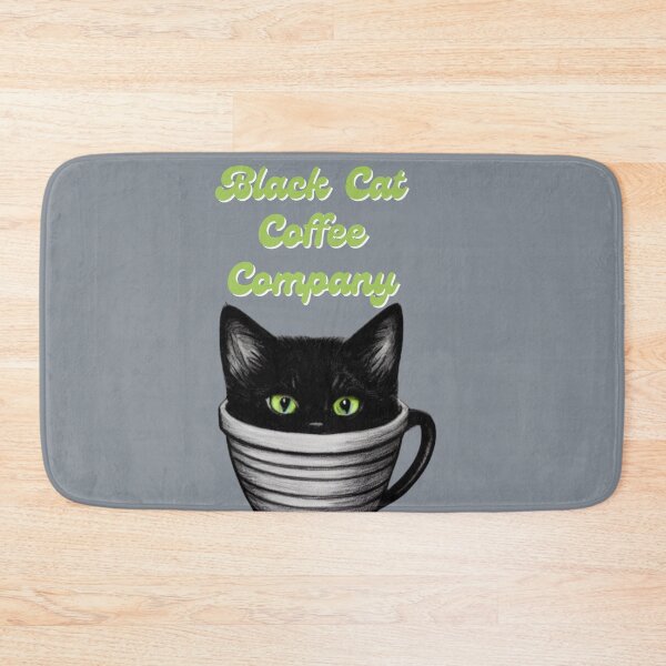 Item preview, Black Cat Coffee Company, Kitten with Green Eyes designed and sold by Constant Readers.