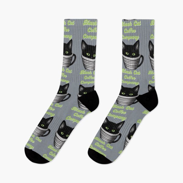 Item preview, Black Cat Coffee Company, Kitten with Green Eyes designed and sold by Constant Readers.