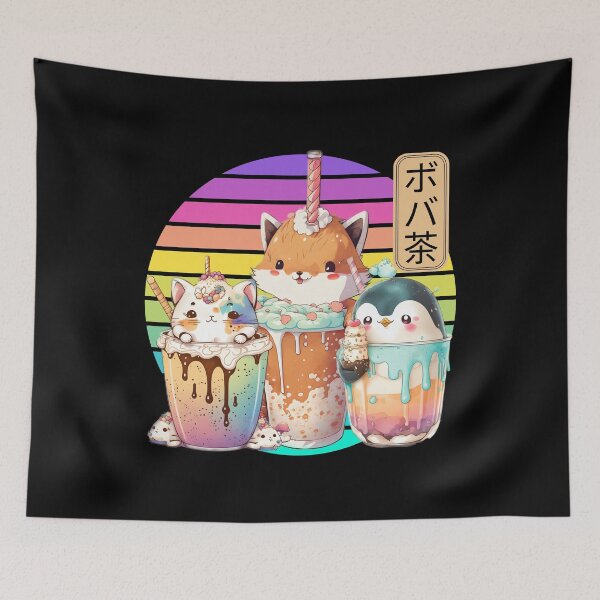 Item preview, Kawaii Boba Milk Tea designed and sold by MythicalSticker.