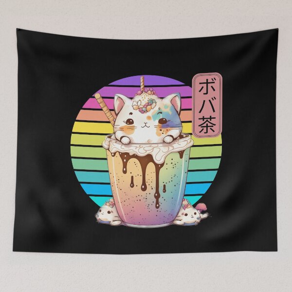 Item preview, Kawaii Boba Milk Tea designed and sold by MythicalSticker.