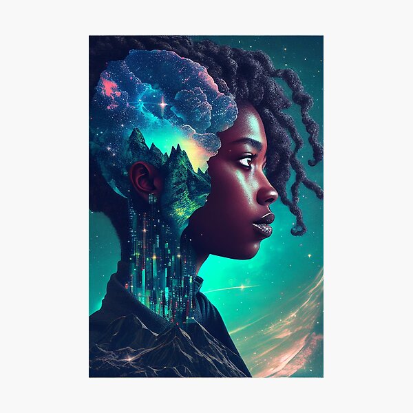 Aperçu de l'œuvre Art Afrofuturisme créée et vendue par MidJourneymen.