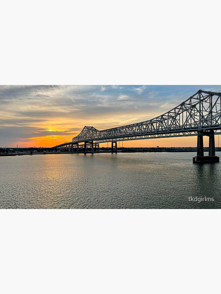 Thumbnail 3 of 3, Sticker, MS River Bridge designed and sold by tkdgirlms.