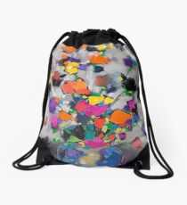 Floral Spectrum 1 Drawstring Bag