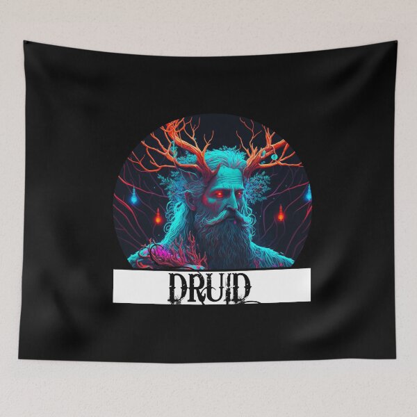 Item preview, RPG Druid Class Neon designed and sold by FantasyRealmOP.