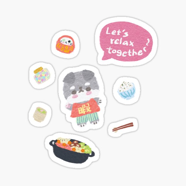 Hima-chan the Relaxing puppy's Favourite Things Sticker