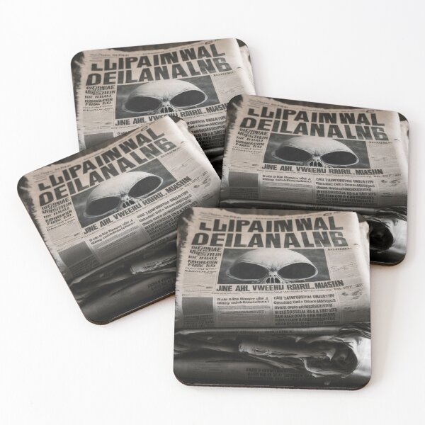 Item preview, Alien newspaper front page designed and sold by ARTeez⭐️⭐️⭐️⭐️⭐️.