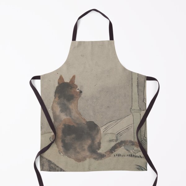 Item preview, Cute Tortoiseshell Cat with Bamboo Branches Kitty Art Antique Artwork Chinese Jin Nong designed and sold by kattakitty.