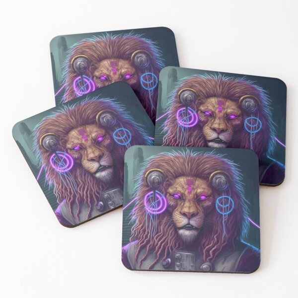 Item preview, Cyberpunk technology lion designed and sold by ARTeez⭐️⭐️⭐️⭐️⭐️.