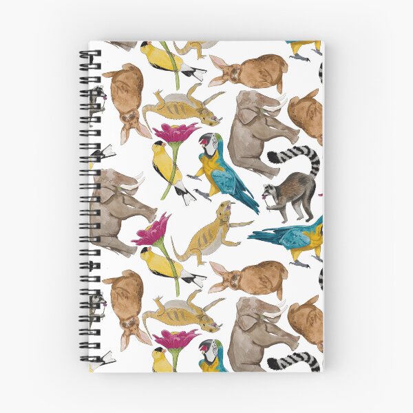 Item preview, Flower Animal Feeding Frenzy Loose White designed and sold by Nicky Rollings.