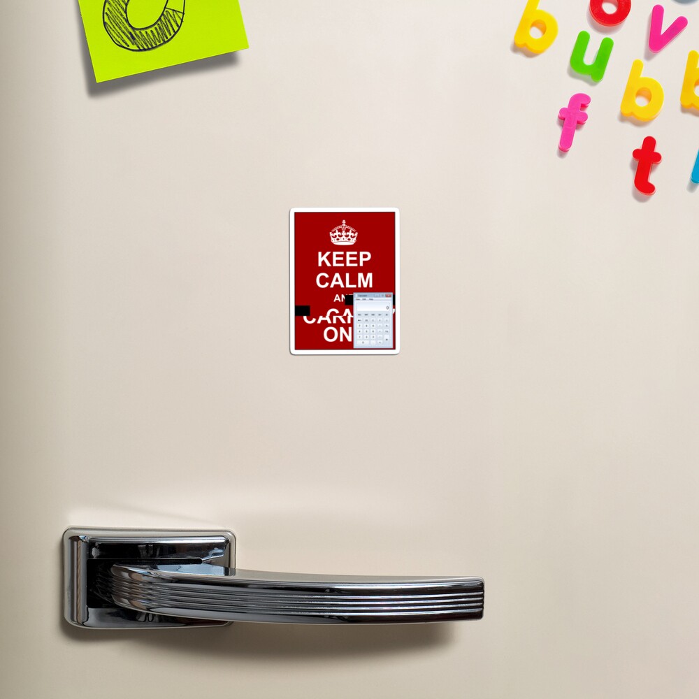 Keep calm and.. Calc! Magnet