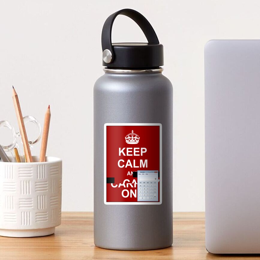 Keep calm and.. Calc! Sticker