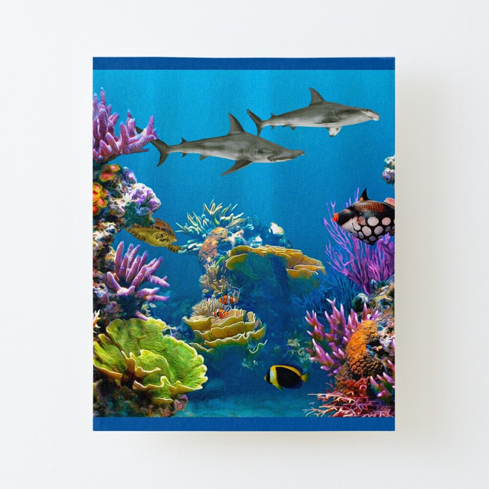Colorful Coral Reef Painting Graphic T-Shirt for Sale by Walter Colvin