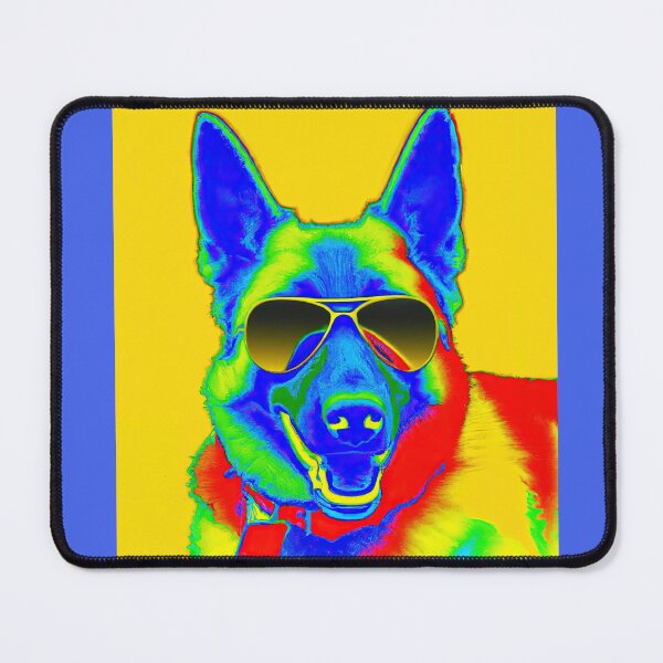 Item preview, German Shepherd Dog in style of an Andy Warhol print designed and sold by AIK9Artwork.