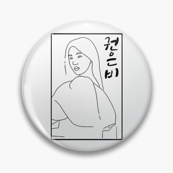 Item preview, Kwon Eunbi Sketch Art (Black) designed and sold by AliffStudio.