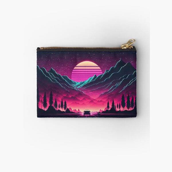 Item preview, Horizontes de neón: un paseo por la montaña Synthwave designed and sold by Mullet Monkey.
