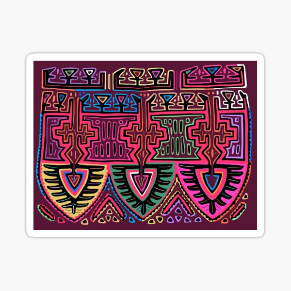 Vista previa del artículo con la obra «hoja de árbol de panamá mola», diseñado y vendido por Melquidedec.
