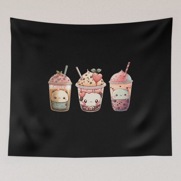 Item preview, Kawaii Boba Milk Tea designed and sold by MythicalSticker.