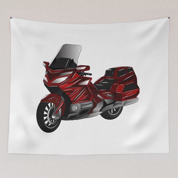 Item preview, Touring motorcycle cartoon illustration  designed and sold by Misscartoon.