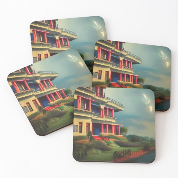 Item preview, Red Columns Attract Planets designed and sold by AdaptiveReuse.