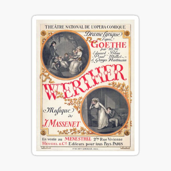 Item preview, Eugene Grasset  Poster for the premiere of Jules Massenet's Werther designed and sold by TeeARTHY.