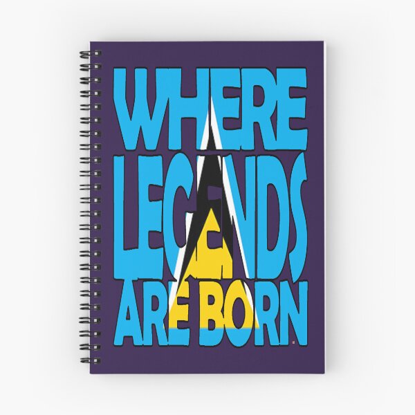 Item preview, St Lucia Flag - Where Legends Are Born - Saint Lucian designed and sold by Soca-Mode.